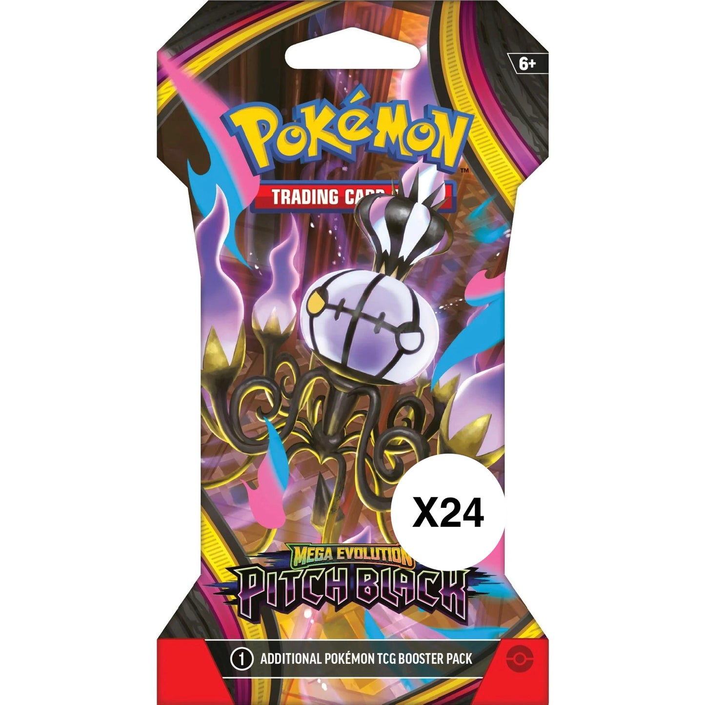 Pokémon TCG: Pitch Black Sleeved Booster Pack Box of 24 - ME05