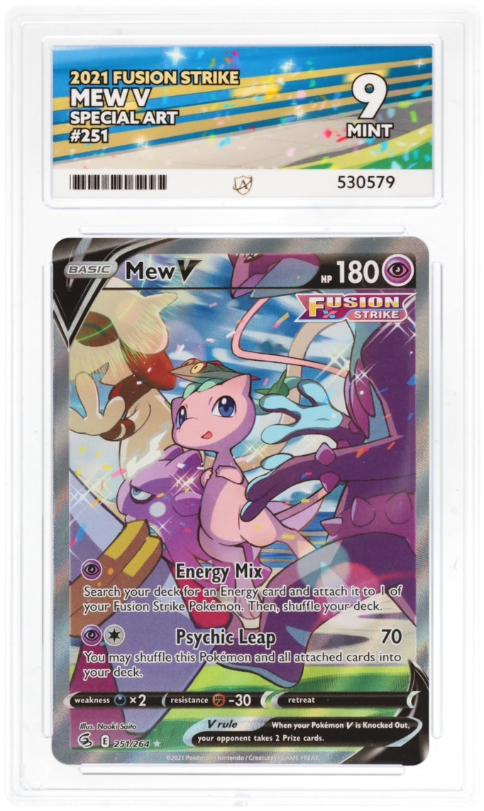 2021 FUSION STRIKE MEW V SPECIAL ART #251 ACE MINT 9