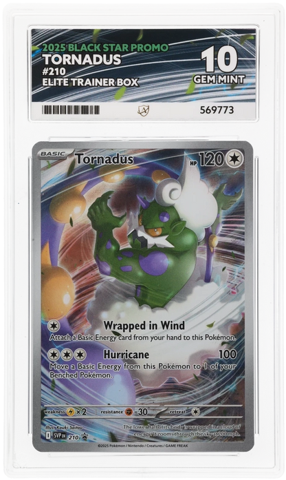 2025 BLACK STAR PROMO TORNADUS #210 ACE GEM MINT 10