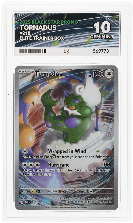 2025 BLACK STAR PROMO TORNADUS #210 ACE GEM MINT 10