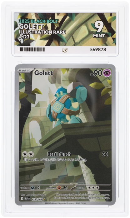 2025 BLACK BOLT GOLETT ILLUSTRATION RARE #122 ACE MINT 9
