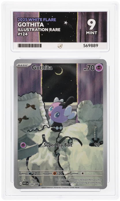 2025 WHITE FLARE ILLUSTRATION RARE #124 ACE MINT 9