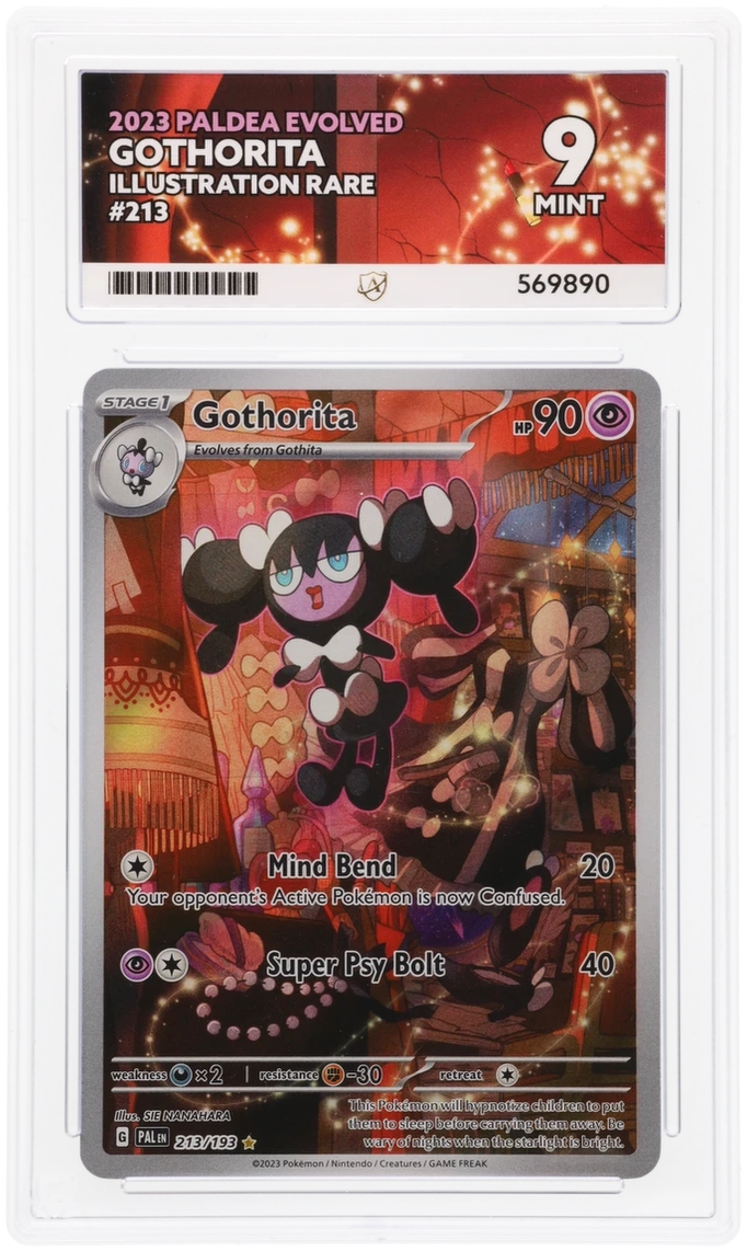 2023 PALDEA EVOLVED GOTHORITA ILLUSTRATION RARE #213 ACE MINT 9
