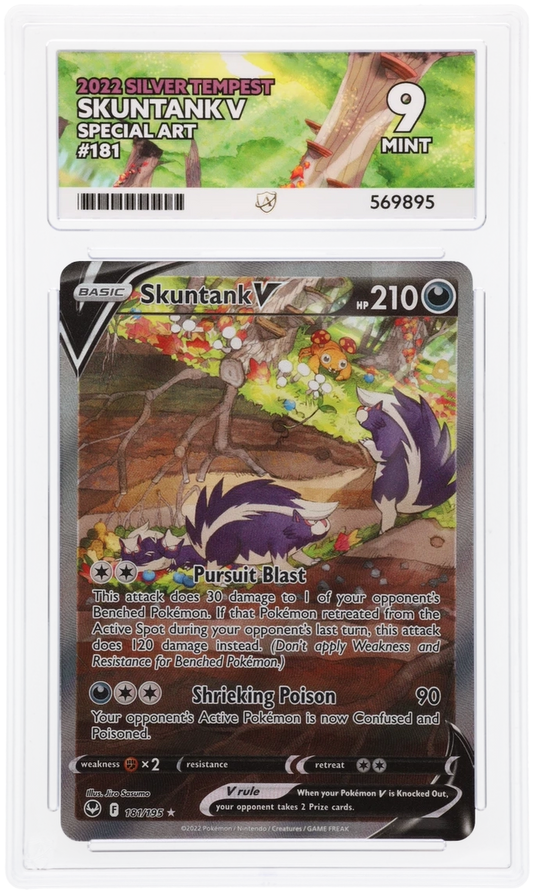 2022 SILVER TEMPEST SKUNTANK V SPECIAL ART #181 ACE MINT 9