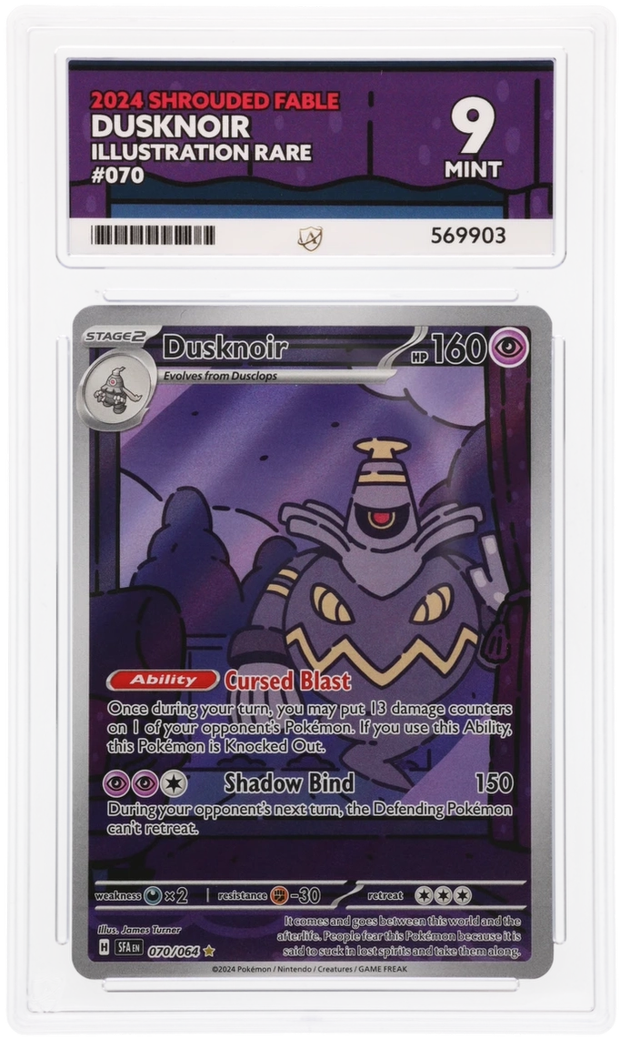 2024 SHROUDED FABLE DUSKNOIR ILLUSTRATION RARE #070 ACE MINT 9