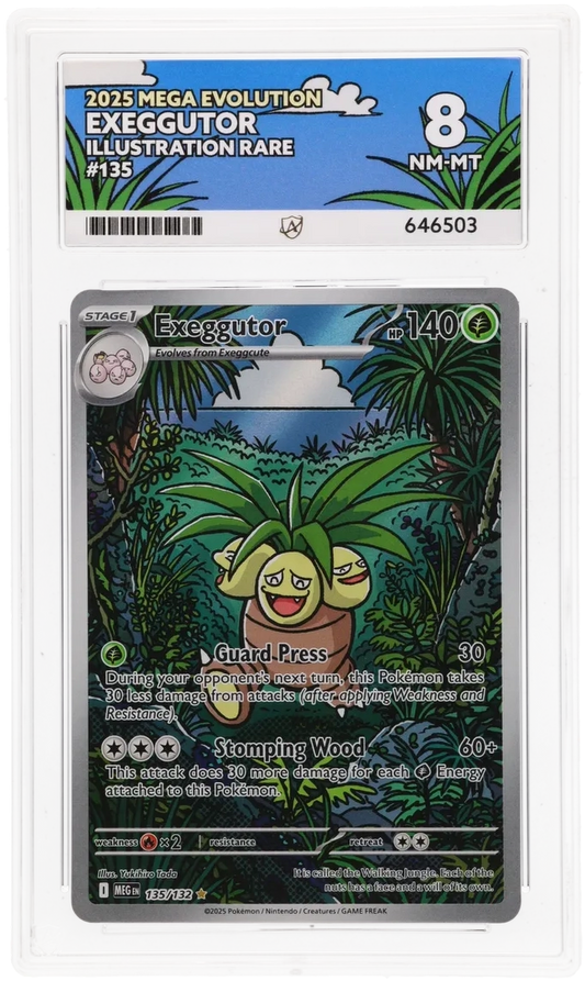 2025 MEGA EVOLUTION EXEGGUTOR ILLUSTRATION RARE #135 ACE NM-MT 8