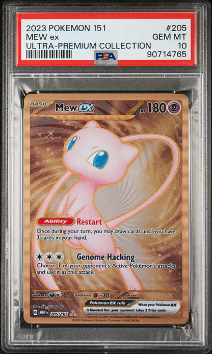 2023 POKEMON 151 ULTRA-PREMIUM COLLECTION #205 MEW ex PSA GEM MINT 10