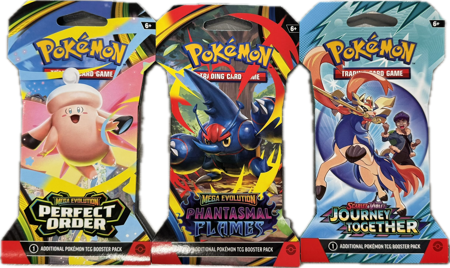 Pokemon Sleeved Booster x3 Bundle