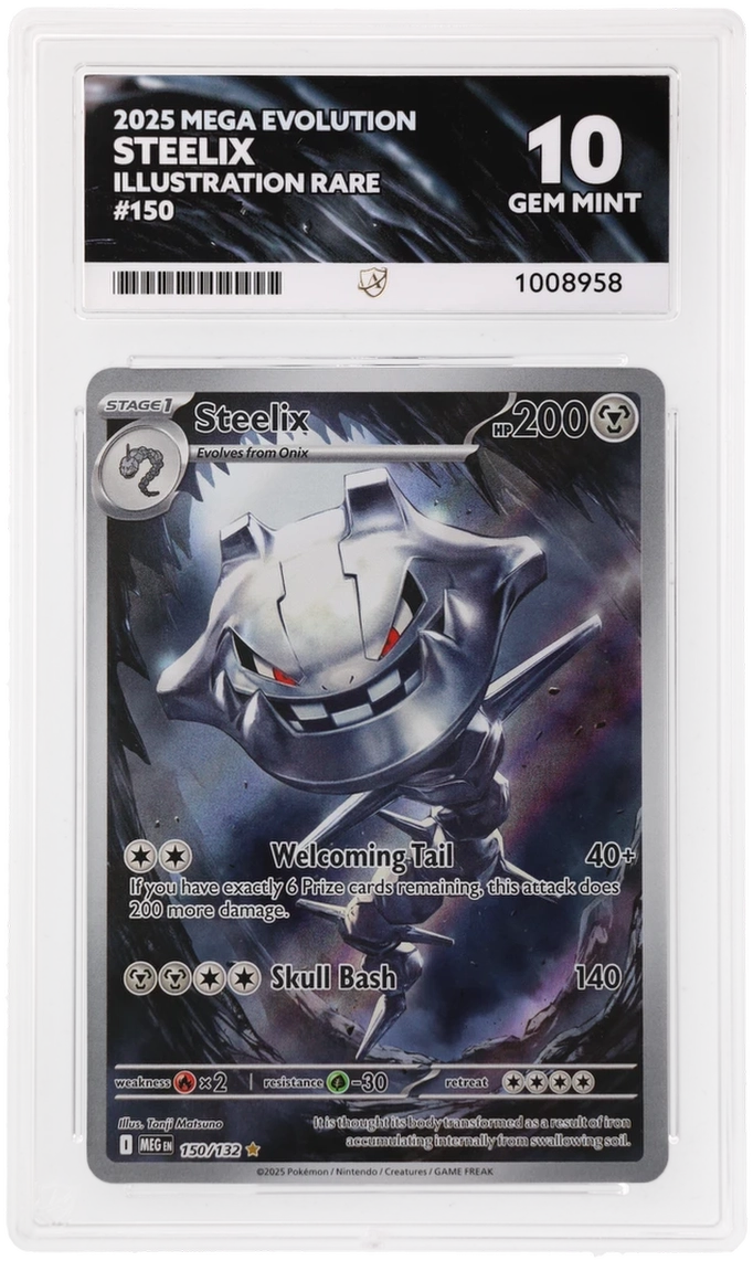 2025 MEGA EVOLUTION STEELIX ILLUSTRATION RARE ACE 10