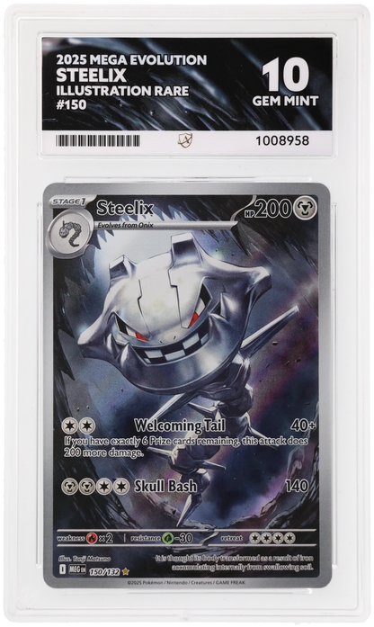 2025 MEGA EVOLUTION STEELIX ILLUSTRATION RARE ACE 10