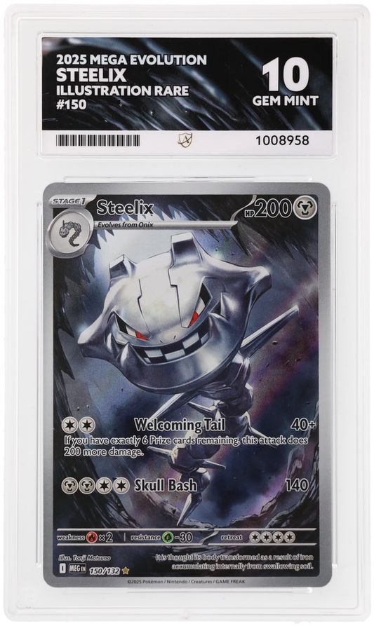2025 MEGA EVOLUTION STEELIX ILLUSTRATION RARE ACE 10