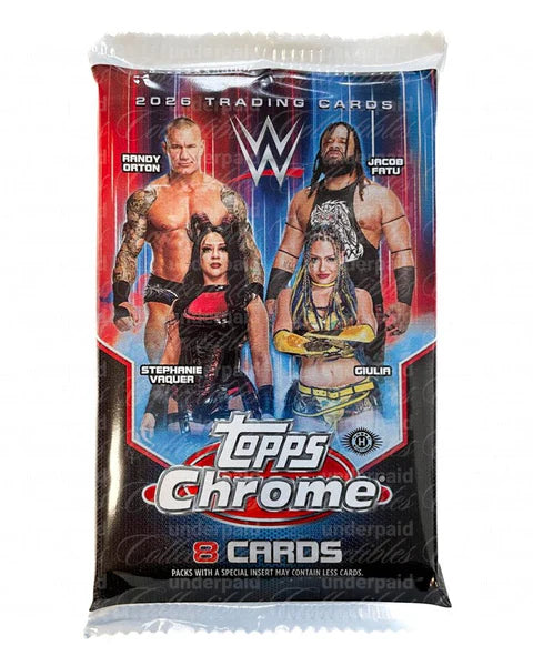 Topps 2026 WWE Chrome Hobby Pack
