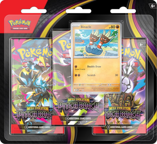 PREORDER Pokémon TCG: Mega Evolution—Pitch Black Three-Booster Blister